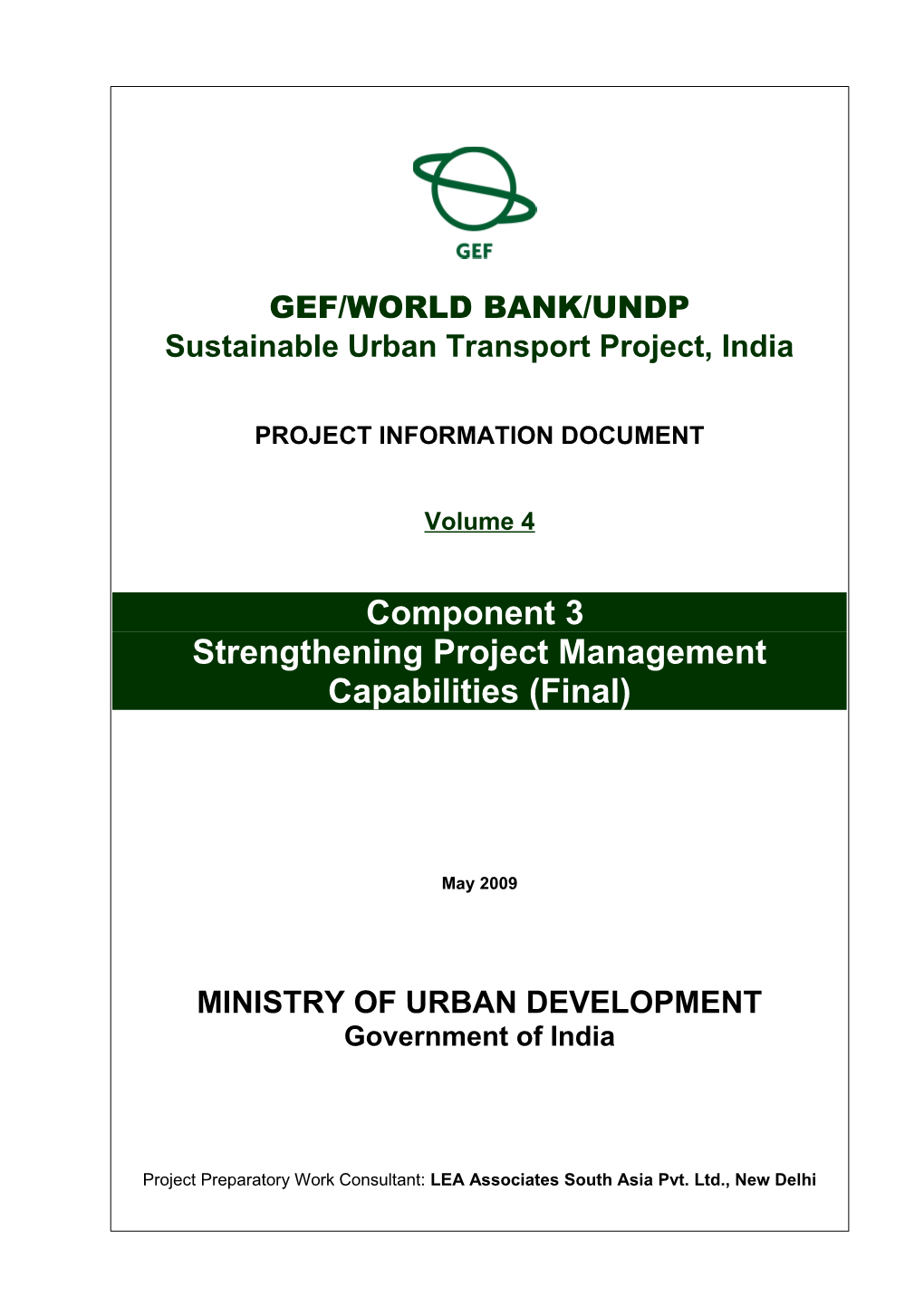 Gef/WORLD BANK/UNDP