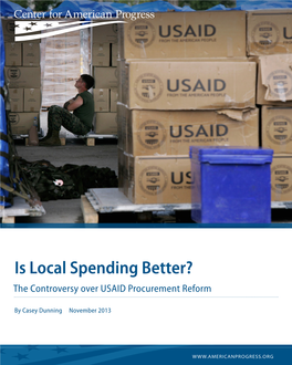 The Controversy Over USAID Procurement Reform