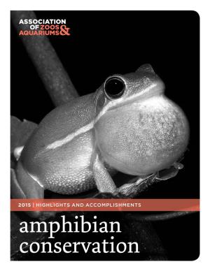 Amphibian Conservation INTRODUCTION