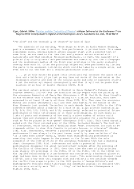 Egan, Gabriel. 2004E. 'Pericles and the Textuality of Theatre'