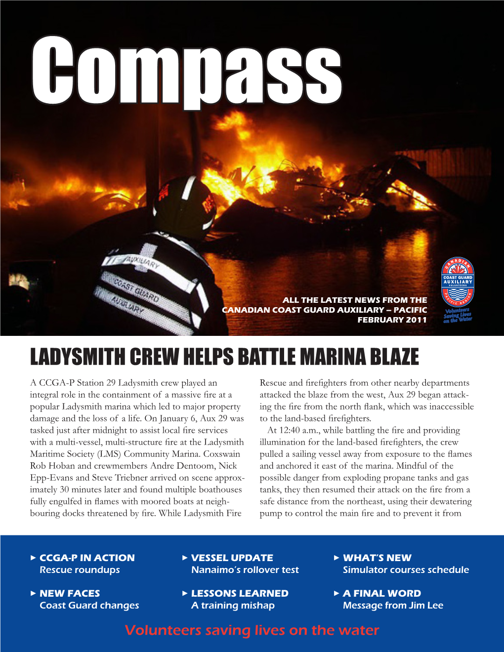 Ladysmith Crew Helps Battle Marina Blaze