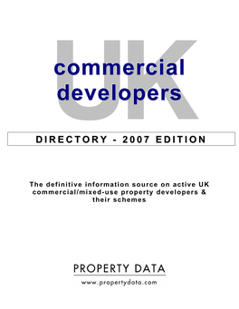Commercial Developers Directory - 2007 Edition