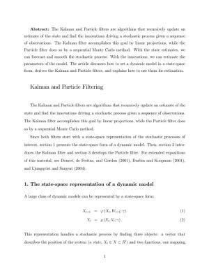 Kalman and Particle Filtering