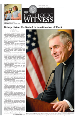 Bishop Gainer Dedicated to Sanctification of Flock