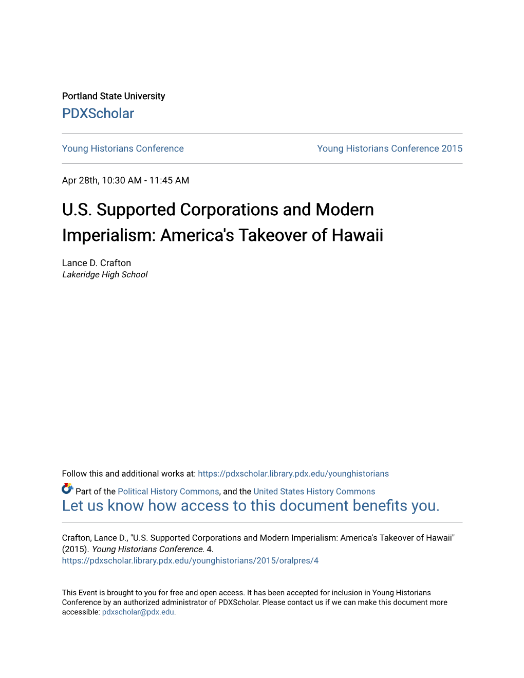 America's Takeover of Hawaii