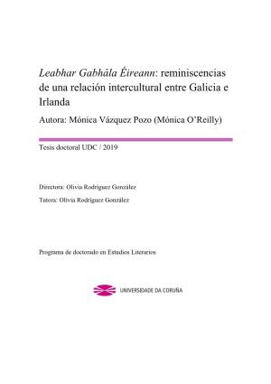 Leabhar Gabhála Éireann"|H: Reminiscencias De Una Relación Intercultural Entre Galicia E Irlanda