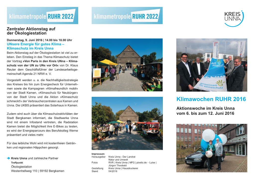 Klimawochen RUHR 2016 Unna