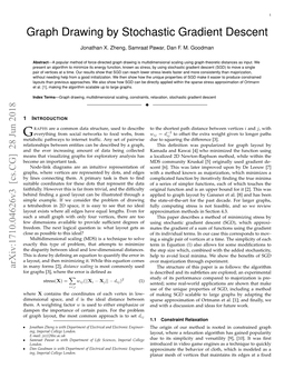 Graph Drawing by Stochastic Gradient Descent