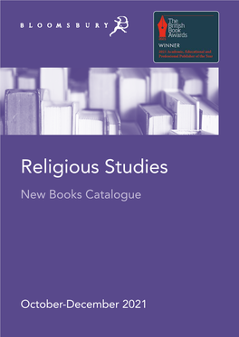 Religious Studies New Books October-December 2021