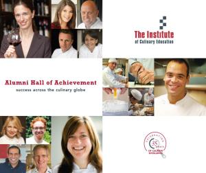 Alumni Hall of Achievement Success Across the Culinary Globe