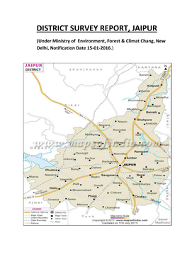District Survey Report, Jaipur