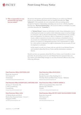 Pictet Group Privacy Notice