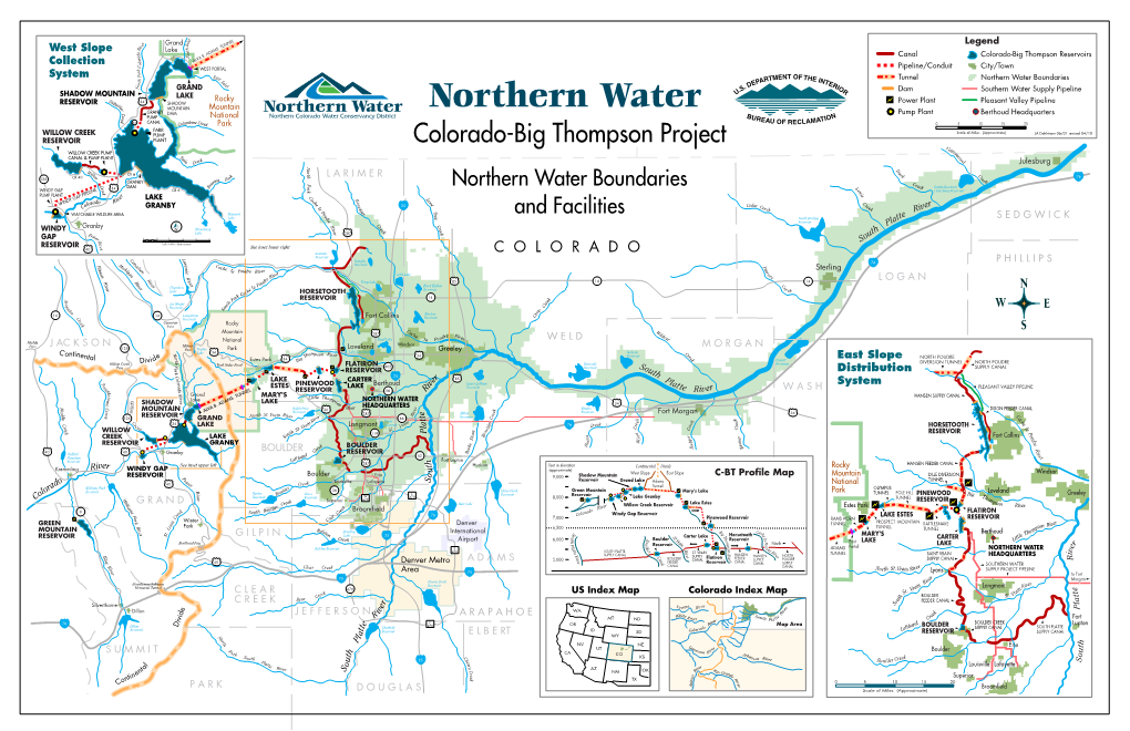 Detailed Map of the Colorado – Big Thompson System - DocsLib