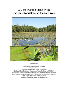 A Conservation Plan for the Endemic Damselflies of the Northeast