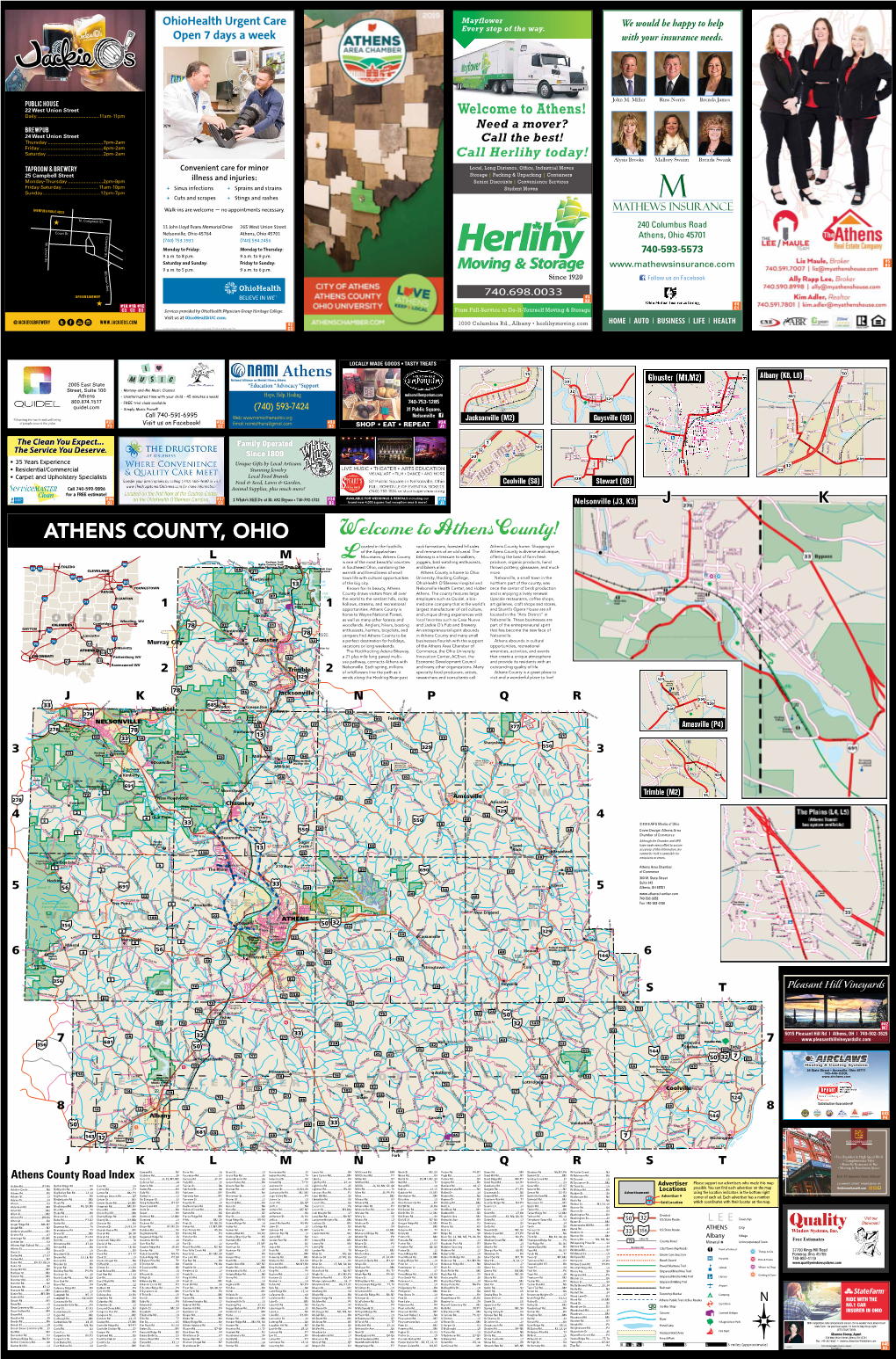 Athens County! ATHENS COUNTY, OHIO Ocated in the Foothills Rock Formations, Forested Hillsides Athens County Home