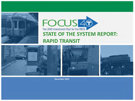 Rapid Transit State of the System Report