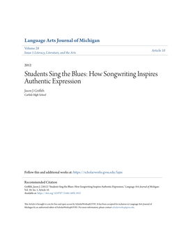 Students Sing the Blues: How Songwriting Inspires Authentic Expression Jason J