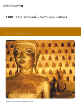 XBRL: One Standard – Many Applications