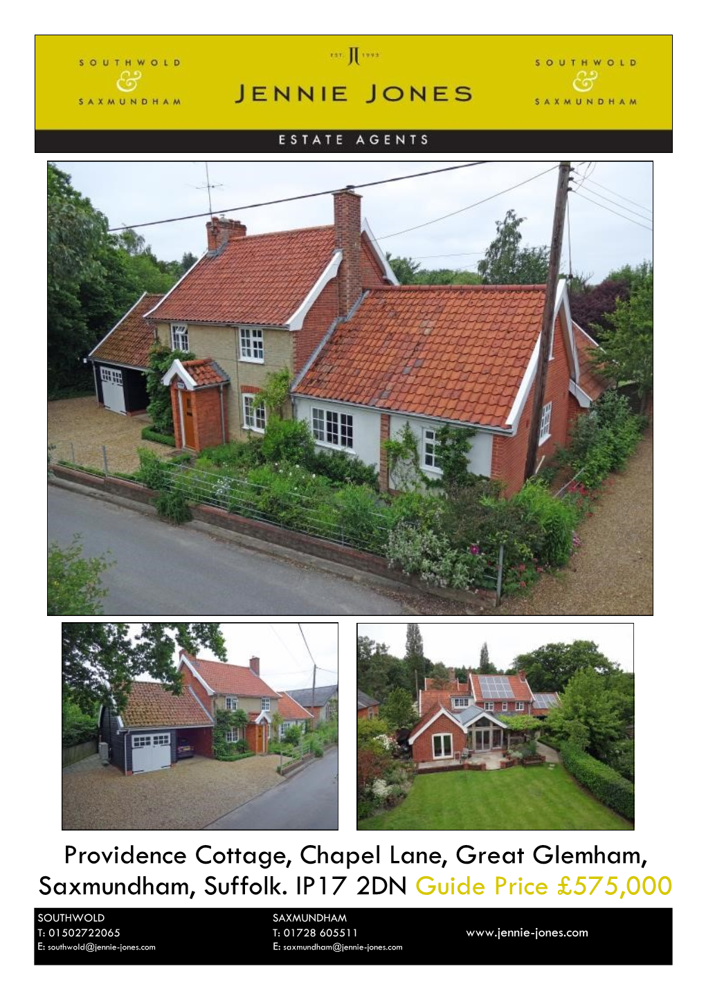 Providence Cottage, Chapel Lane, Great Glemham, Saxmundham, Suffolk