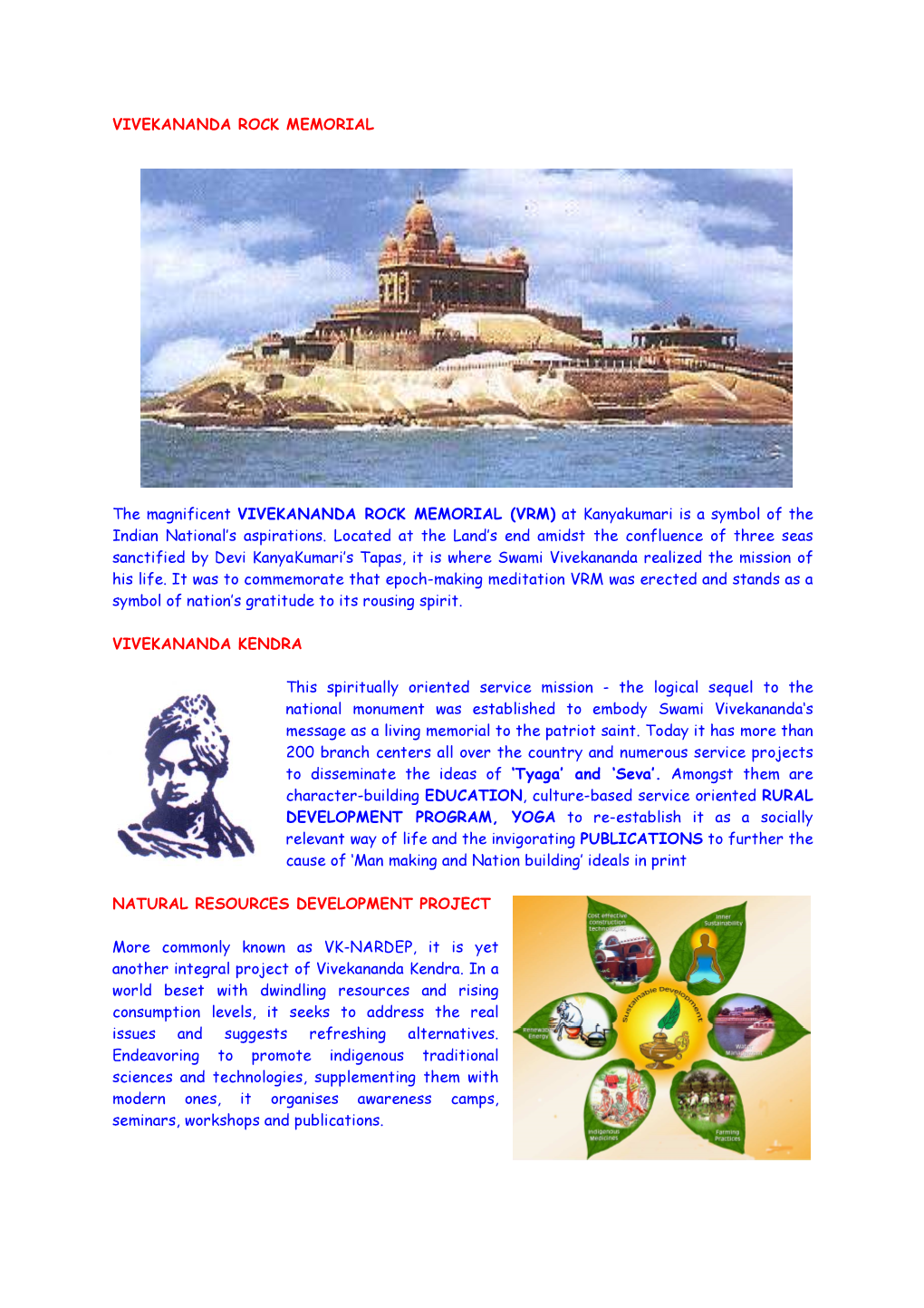 (VRM) at Kanyakumari Is a Symbol of the Indian National's