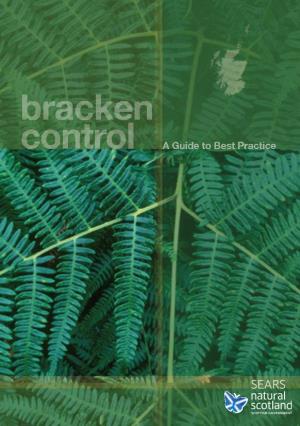 Bracken Control • Want to Prepare a Bracken Management Plan