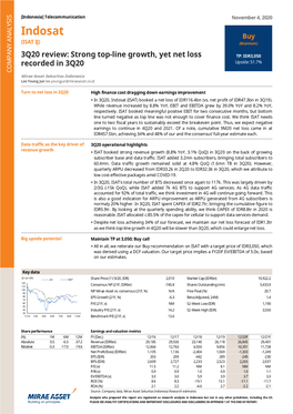 Indosat Buy (ISAT IJ) (Maintain)