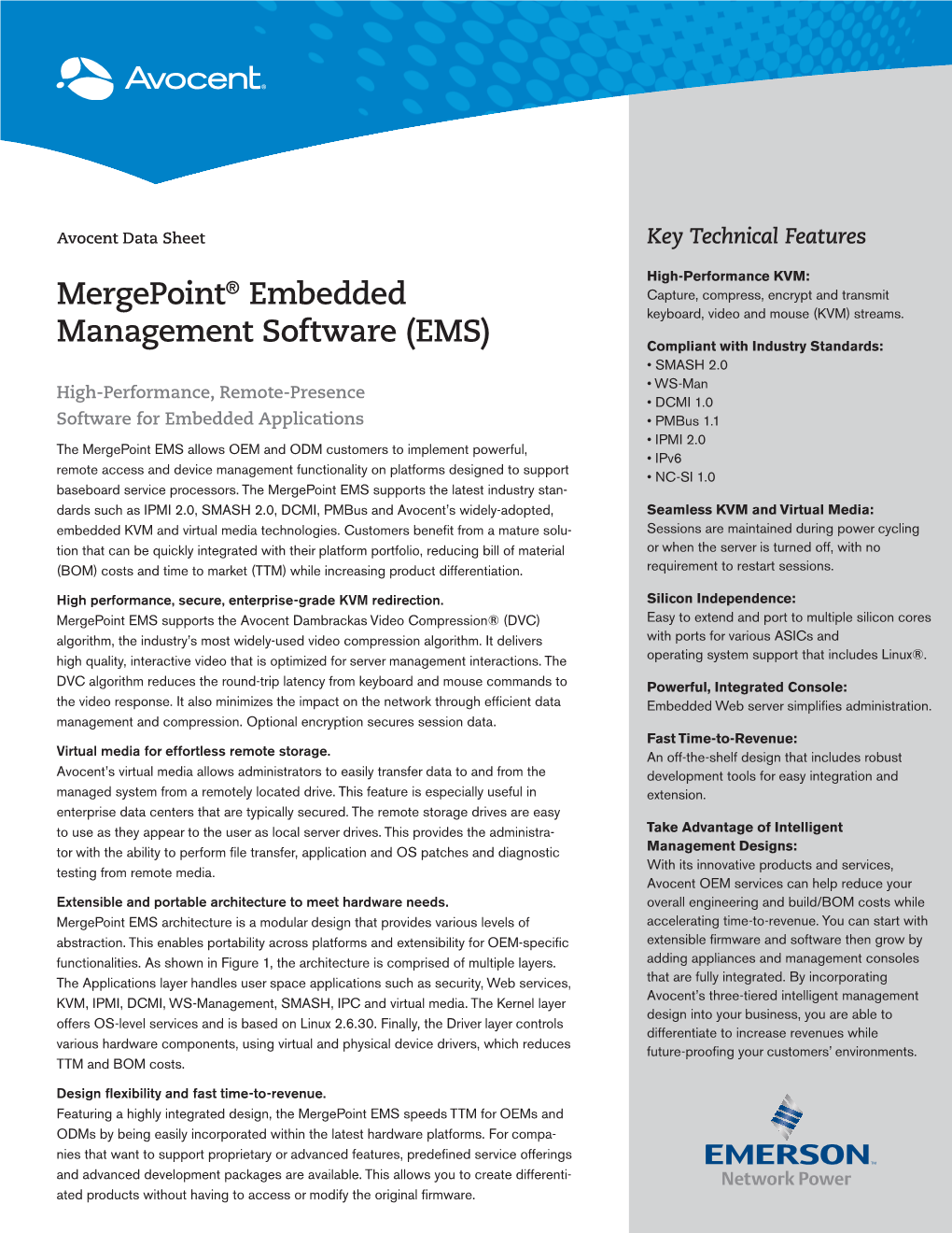 Mergepoint® Embedded Management Software (EMS)