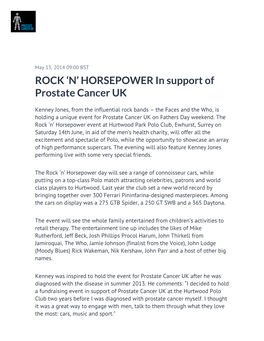HORSEPOWER in Support of Prostate Cancer UK
