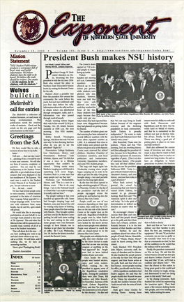 President Bush Makes NSU History