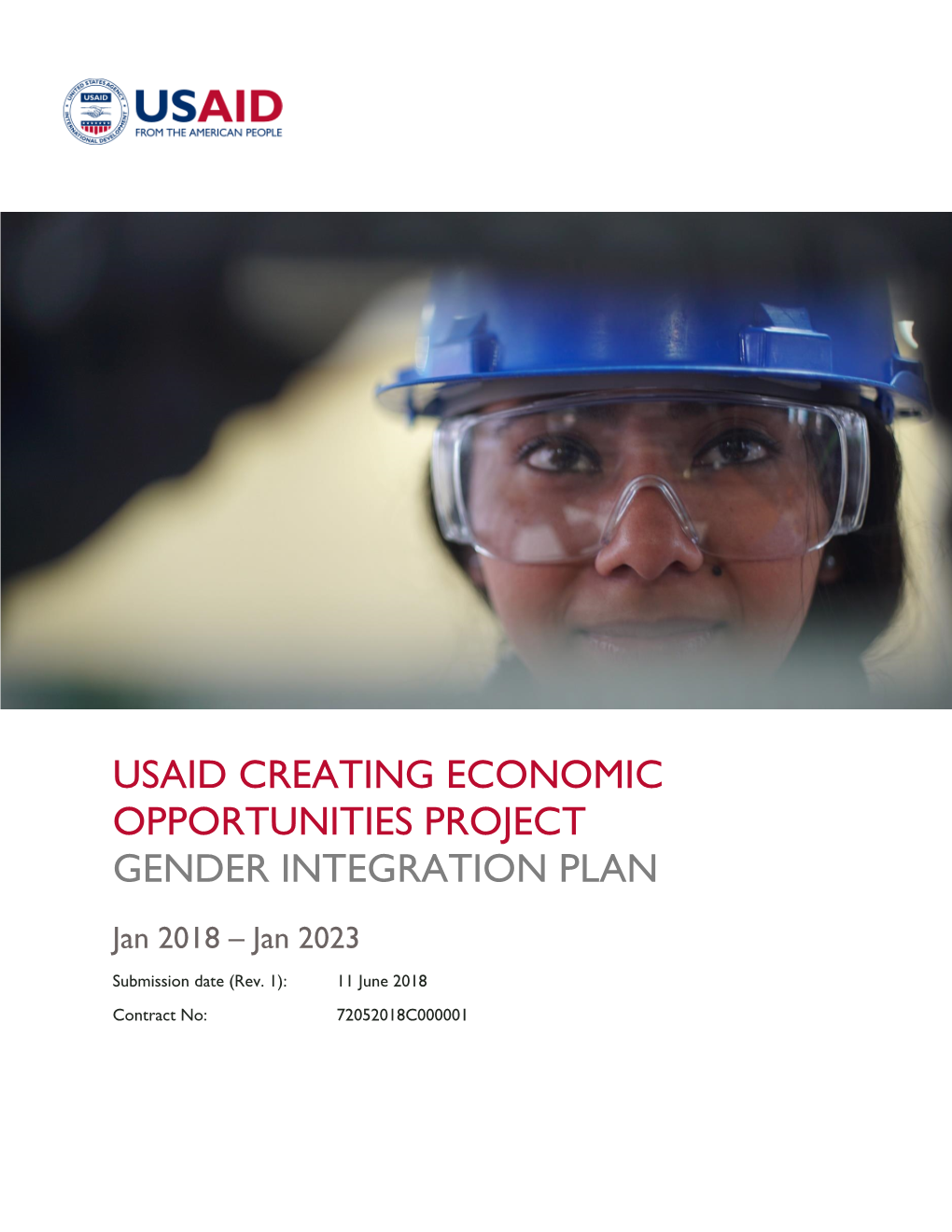 Usaid Creating Economic Opportunities Project Gender Integration Plan