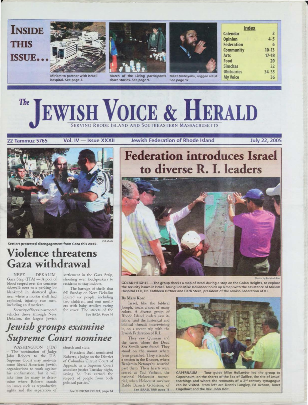The JEWISH VOICE & HERALD