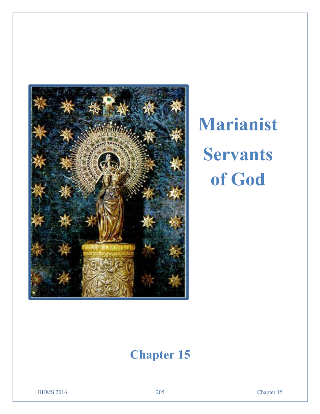 Marianist Servants of God