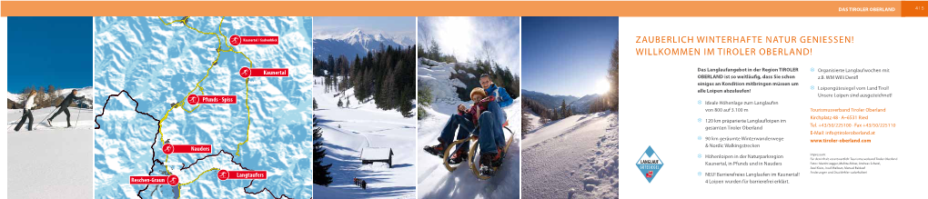 Zauberlich Winterhafte Natur Geniessen! Willkommen Im Tiroler Oberland!