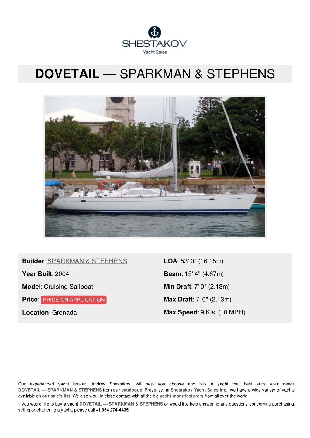 Dovetail — Sparkman & Stephens