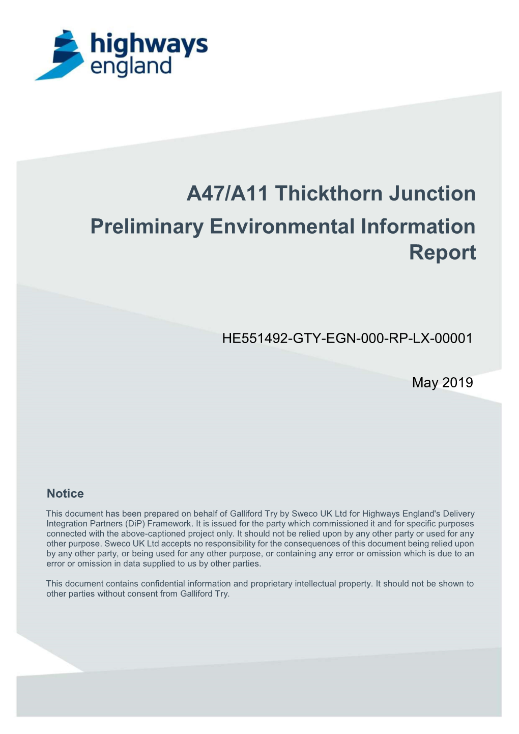 A47 Thickthorn Junction