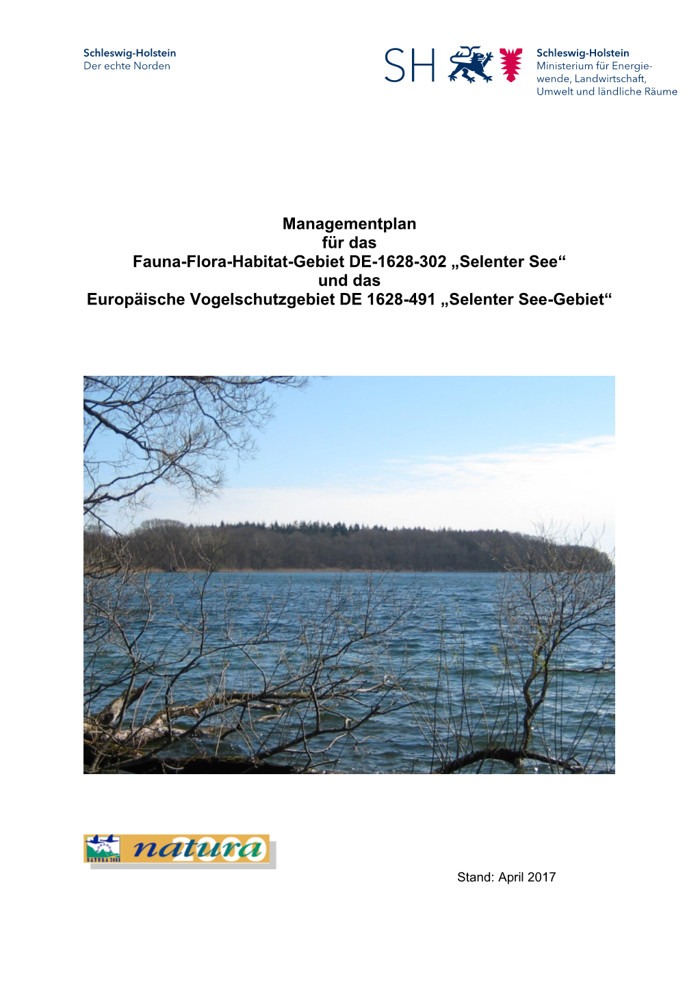 Selenter See“ Und Das Europäische Vogelschutzgebiet DE 1628-491 „Selenter See-Gebiet“