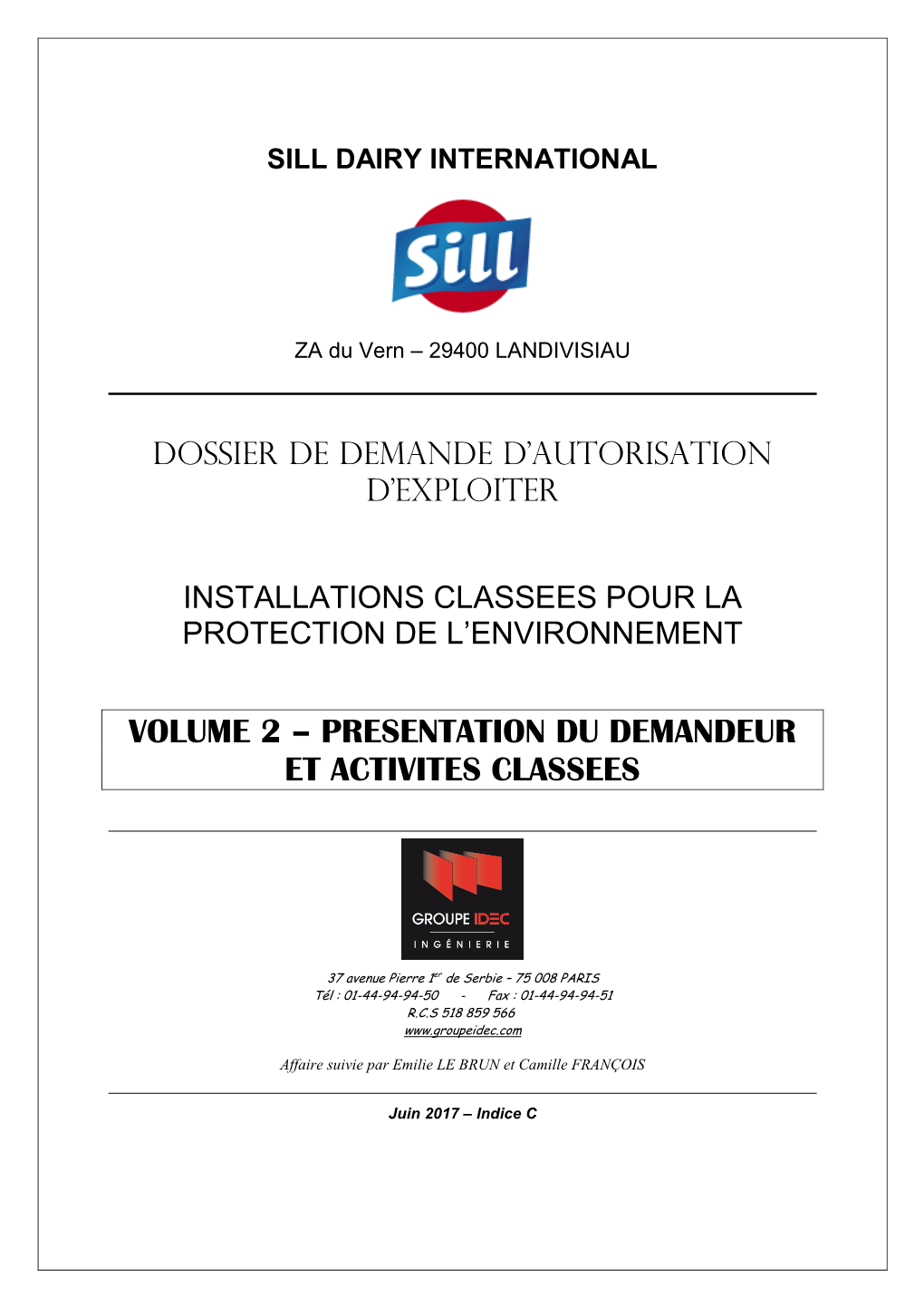 2-Vol2-Indc-Presentation Demandeur-Sill-Landivisiau