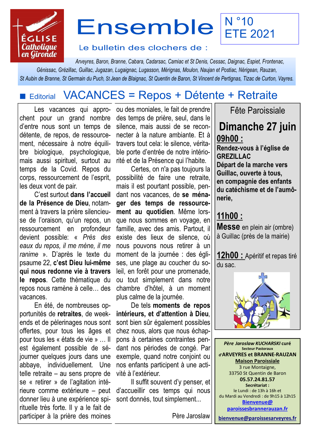 Ensemble ETE 2021 Le Bulletin Des Clochers De