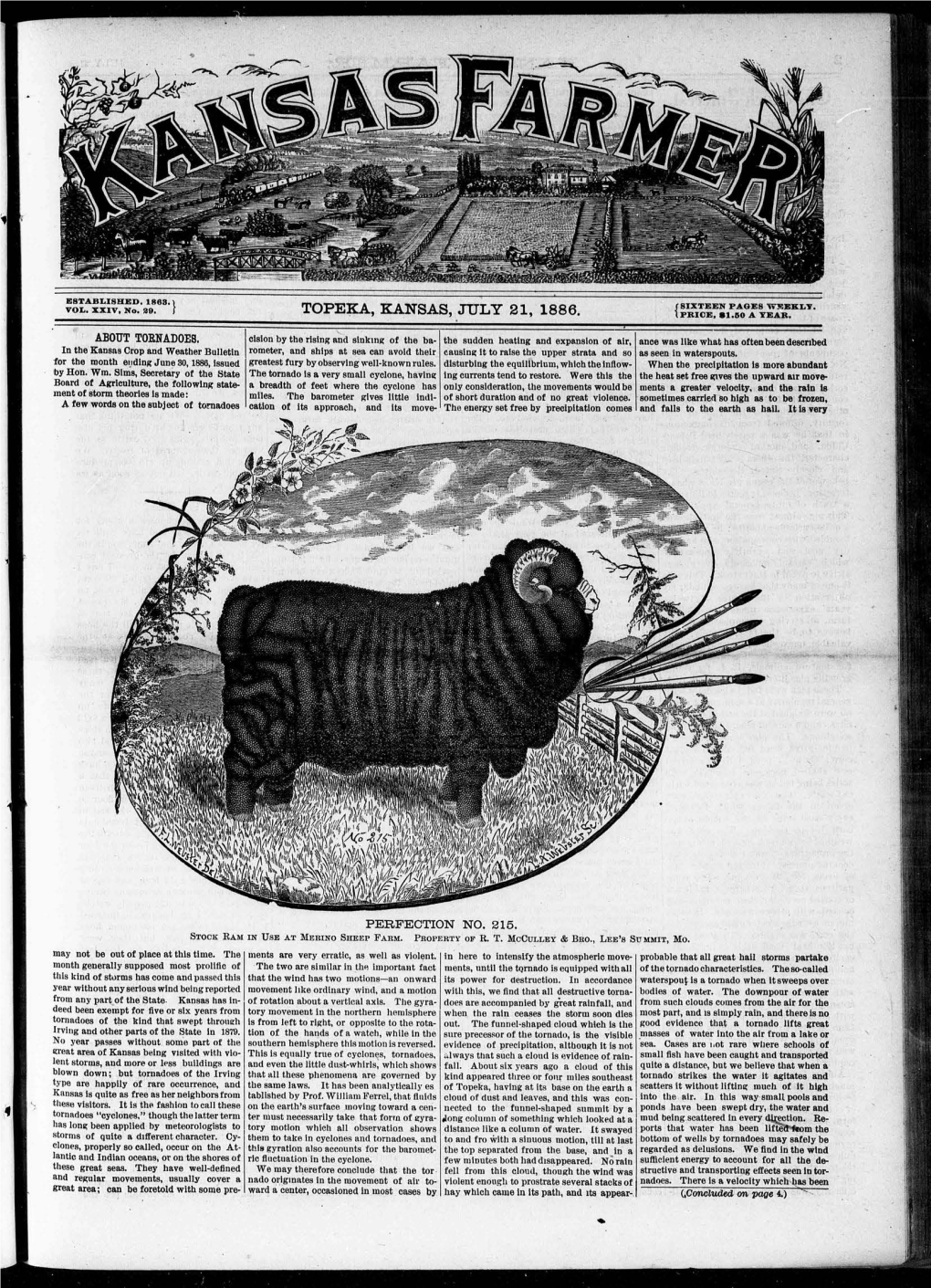 1868.} July Topeka, Kansas, 21, 1886