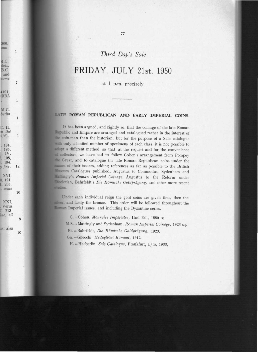 FRIDAY, JULY 21St, 1950
