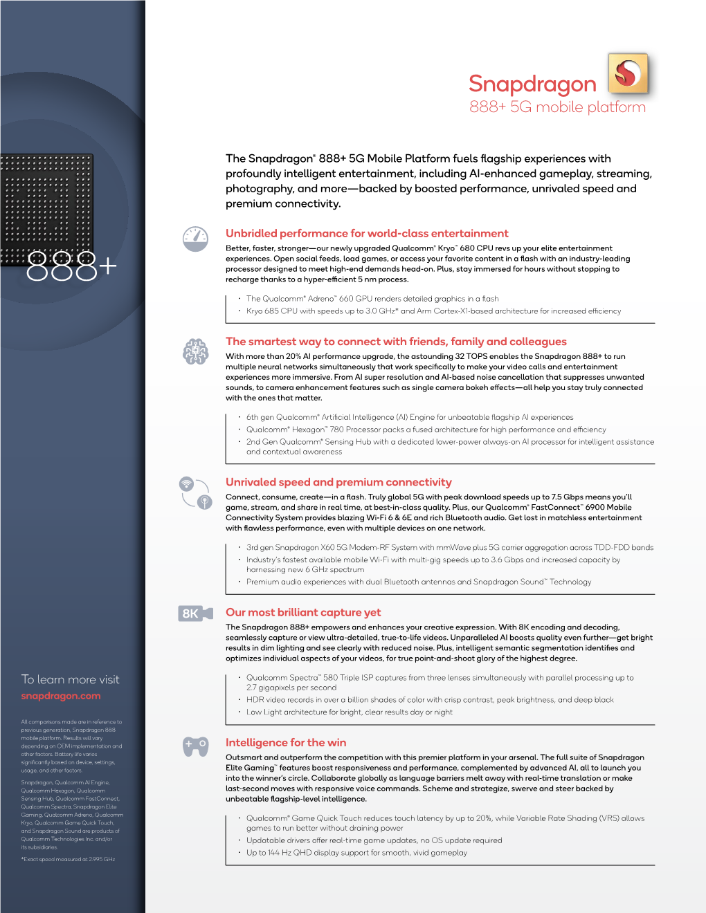 Snapdragon 888+ 5G Mobile Platform