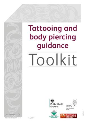 Tattooing and Body Piercing Guidance Toolkit