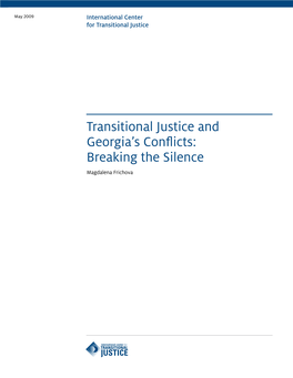 Transitional Justice and Georgia's Conflicts