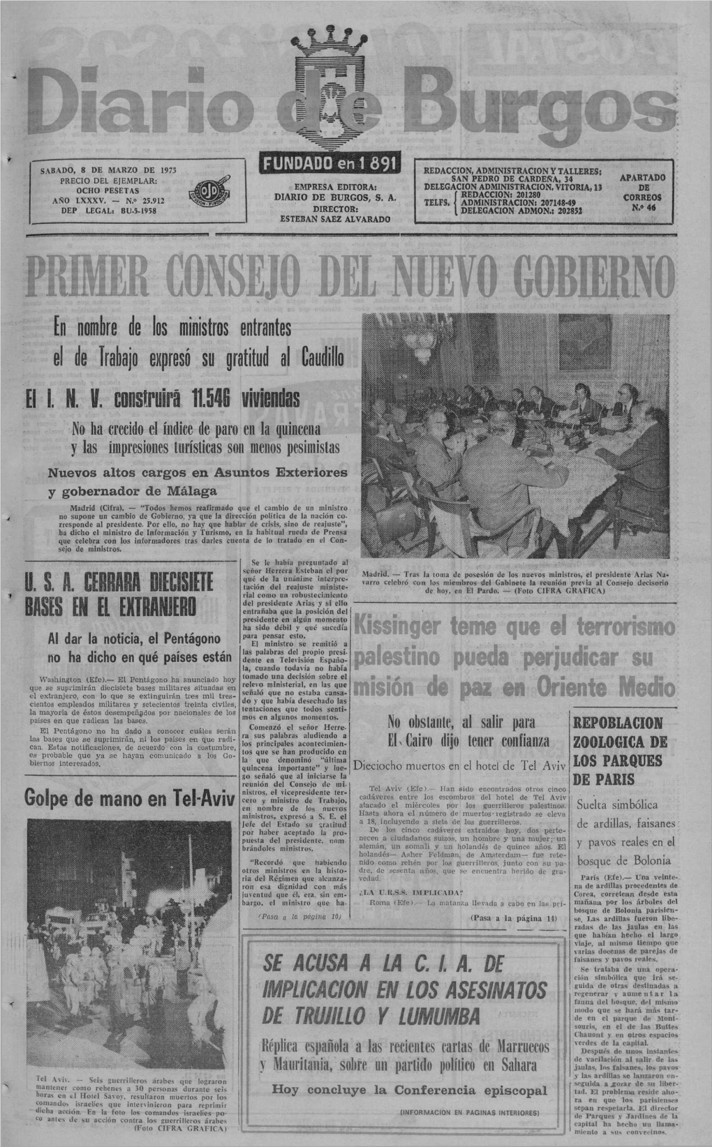 Íssinger Teme Qut Di Estino Misión De Paz En Terrorismo ¡Car Su Medio