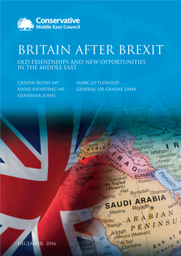 Britain After Brexit Old Friendships and New Opportunities in the Middle East