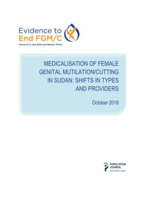 Medicalisation of Female Genital Mutilation/Cutting in Sudan: Shifts in Types and Providers
