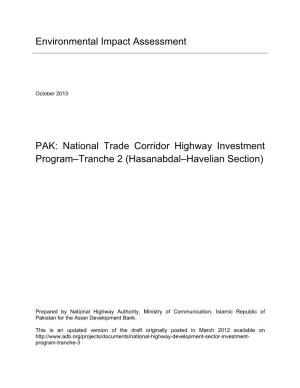 PAK: National Trade Corridor Highway Investment