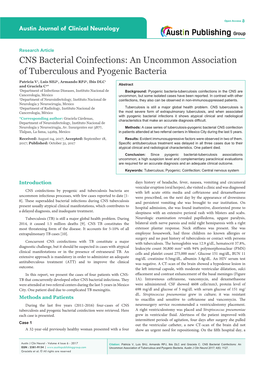 An Uncommon Association of Tuberculous and Pyogenic Bacteria