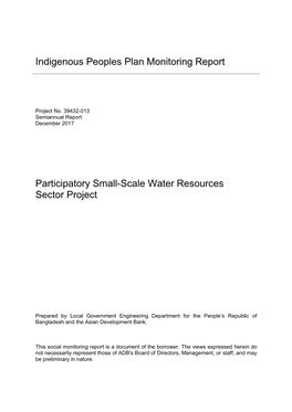 39432-013: Small-Scale Water Resources Sector Project