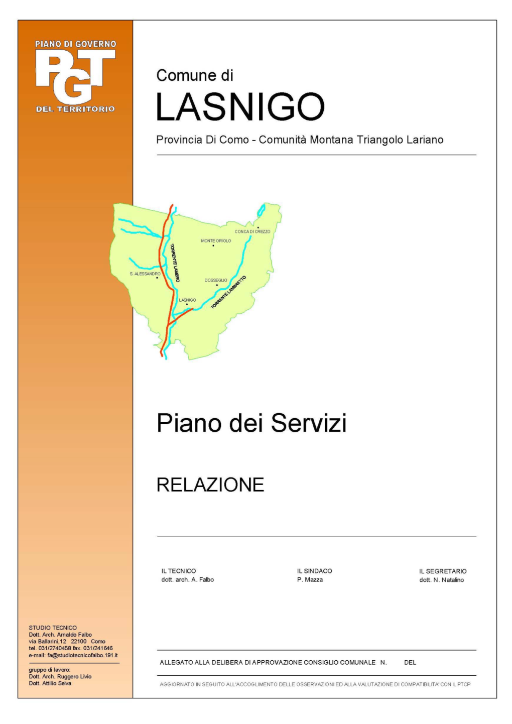 PIANO DEI SERVIZI Art